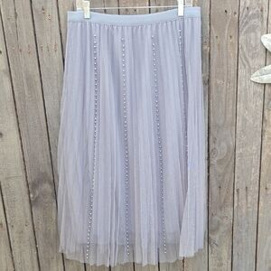 Metro Wear Gray Tulle Skirt